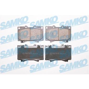 Jeu de 4 plaquettes de frein avant SAMKO [5SP1050]