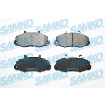 Jeu de 4 plaquettes de frein avant SAMKO 5SP1059 pour FORD TRANSIT 2.5 TD - 75cv