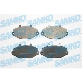 Jeu de 4 plaquettes de frein avant SAMKO 5SP1066 pour FORD TRANSIT 2.5 TD - 75cv