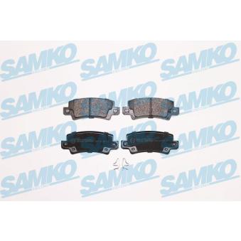 Jeu de 4 plaquettes de frein arrière SAMKO OEM 0446602110