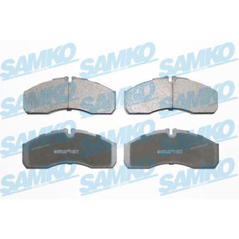 Jeu de 4 plaquettes de frein SAMKO OEM 410609X129