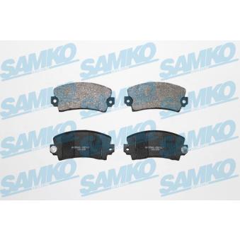 Jeu de 4 plaquettes de frein avant SAMKO 5SP117 pour ISUZU ASCENDER 1.4 - 110cv
