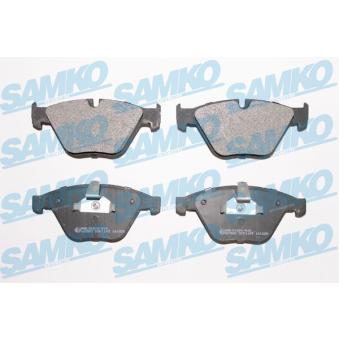 Jeu de 4 plaquettes de frein avant SAMKO OEM 34116763089