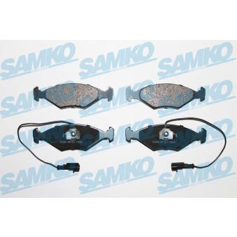Jeu de 4 plaquettes de frein avant SAMKO 5SP1203 pour FIAT PALIO 1.7 TD - 70cv