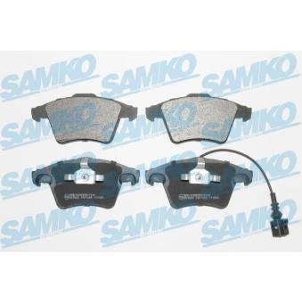 Jeu de 4 plaquettes de frein avant SAMKO OEM 7H0698151A