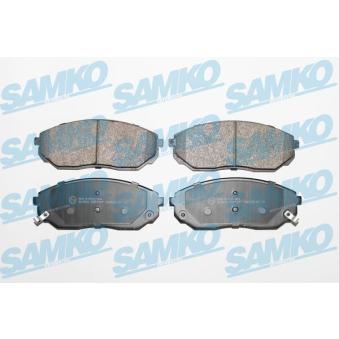 Jeu de 4 plaquettes de frein avant SAMKO 5SP1207 pour KIA SORENTO 2.4 - 139cv