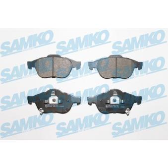 Jeu de 4 plaquettes de frein avant SAMKO 5SP1215 pour TOYOTA AVENSIS 2.0 TD - 90cv