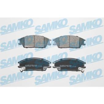 Jeu de 4 plaquettes de frein avant SAMKO 5SP1222 pour HYUNDAI GETZ 1.5 CRDi GLS - 110cv