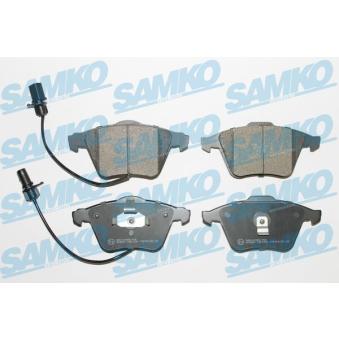 Jeu de 4 plaquettes de frein avant SAMKO OEM 4B0698151AC