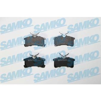 Jeu de 4 plaquettes de frein arrière SAMKO 5SP1233 pour CHEVROLET CORVETTE 1.6 - 110cv