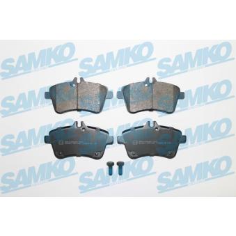 Jeu de 4 plaquettes de frein avant SAMKO 5SP1243 pour BENTLEY CONTINENTAL E-CELL - 68cv