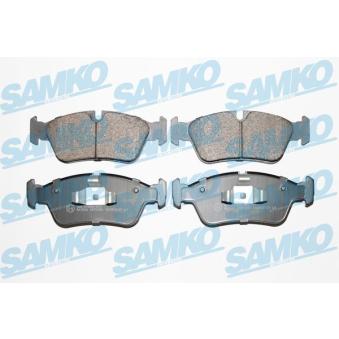 Jeu de 4 plaquettes de frein avant SAMKO OEM 34116767147