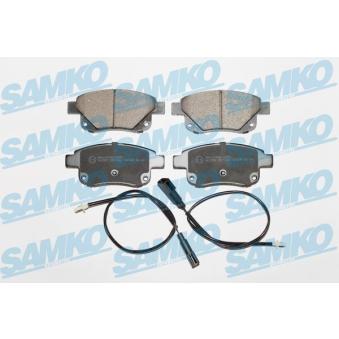 Jeu de 4 plaquettes de frein arrière SAMKO 5SP1261 pour FORD TRANSIT 2.2 TDCi - 110cv
