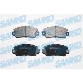 Jeu de 4 plaquettes de frein arrière SAMKO 5SP128 pour KIA CEED 1.4 - 110cv