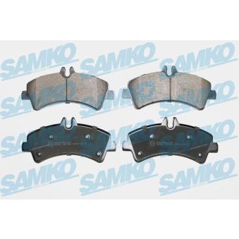 Jeu de 4 plaquettes de frein arrière SAMKO OEM 2E0698451G