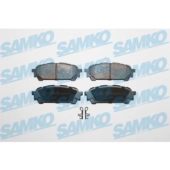 Jeu de 4 plaquettes de frein arrière SAMKO OEM 26696FE040