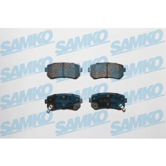 Jeu de 4 plaquettes de frein arrière SAMKO OEM 583022YA31