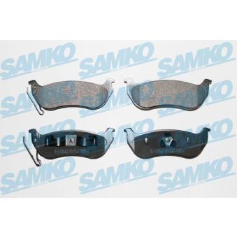 Jeu de 4 plaquettes de frein arrière SAMKO OEM 5093511AC