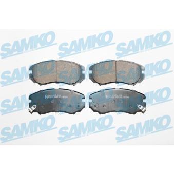 Jeu de 4 plaquettes de frein avant SAMKO OEM 581013CA80