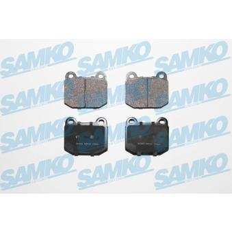 Jeu de 4 plaquettes de frein avant SAMKO 5SP137 pour KIA PRO CEED 2.0 E - 110cv