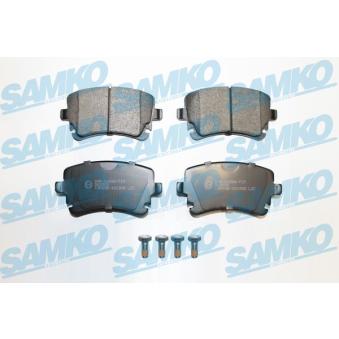 Jeu de 4 plaquettes de frein arrière SAMKO OEM 3W0698451J