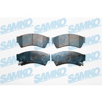 Jeu de 4 plaquettes de frein avant SAMKO OEM 6E5Z2001B