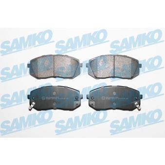 Jeu de 4 plaquettes de frein avant SAMKO OEM 581013RA00