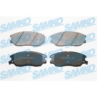 Jeu de 4 plaquettes de frein avant SAMKO OEM 581013FA10