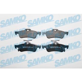 Jeu de 4 plaquettes de frein arrière SAMKO OEM 044660D010