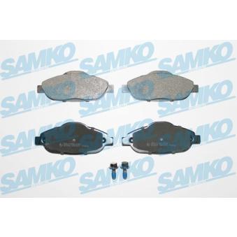 Jeu de 4 plaquettes de frein avant SAMKO OEM 425393