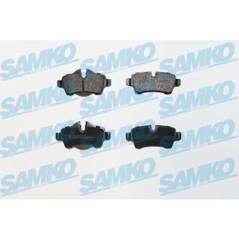 Jeu de 4 plaquettes de frein arrière SAMKO [5SP1481]