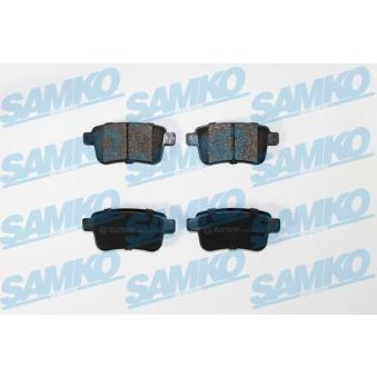 Jeu de 4 plaquettes de frein arrière SAMKO OEM 4154210400