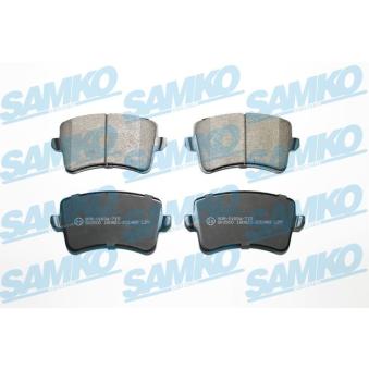 Jeu de 4 plaquettes de frein arrière SAMKO [5SP1489]
