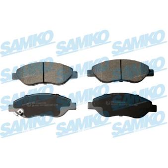 Jeu de 4 plaquettes de frein avant SAMKO OEM 1605228