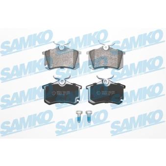 Jeu de 4 plaquettes de frein arrière SAMKO OEM 1K0698451A
