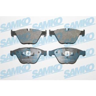 Jeu de 4 plaquettes de frein avant SAMKO OEM 34112413152