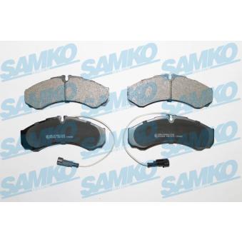 Jeu de 4 plaquettes de frein arrière SAMKO OEM 5001868609