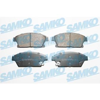 Jeu de 4 plaquettes de frein avant SAMKO 5SP1562 pour DACIA JOGGER 1.7 CDTI - 110cv