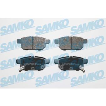 Jeu de 4 plaquettes de frein arrière SAMKO OEM 5580061m00