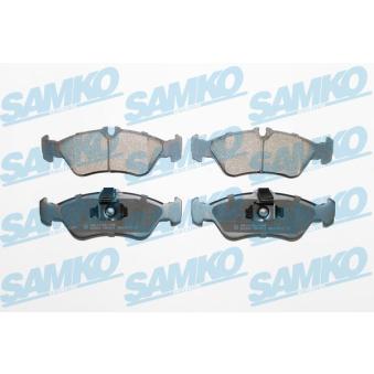 Jeu de 4 plaquettes de frein arrière SAMKO OEM 0044202720