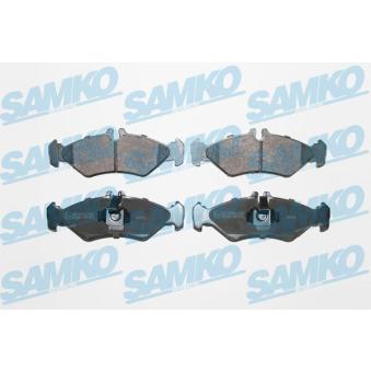 Jeu de 4 plaquettes de frein arrière SAMKO OEM 0044205620