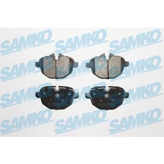 Jeu de 4 plaquettes de frein arrière SAMKO OEM 34216870558