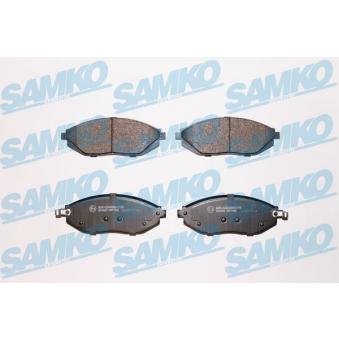 Jeu de 4 plaquettes de frein avant SAMKO OEM 96682858