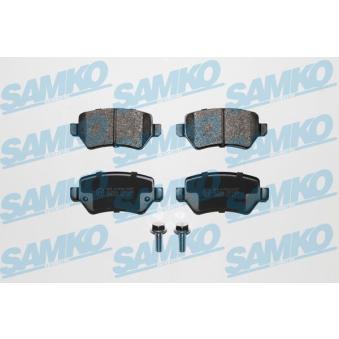 Jeu de 4 plaquettes de frein arrière SAMKO OEM 93188727