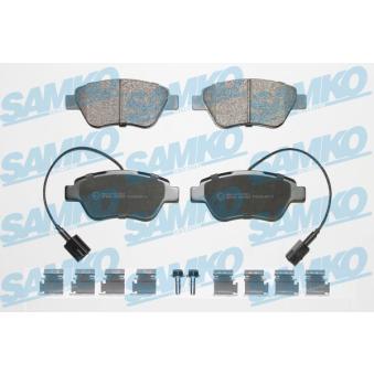 Jeu de 4 plaquettes de frein avant SAMKO OEM 77364874