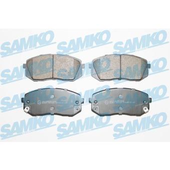 Jeu de 4 plaquettes de frein avant SAMKO OEM 581013ZA06
