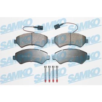 Jeu de 4 plaquettes de frein avant SAMKO OEM 1607878980