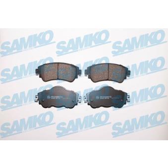 Jeu de 4 plaquettes de frein avant SAMKO 5SP1740 pour CADILLAC CTS 1.2 THP 110 - 110cv