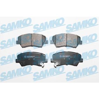 Jeu de 4 plaquettes de frein avant SAMKO 5SP1753 pour OPEL COMBO 1.6 CRDi 110 - 110cv