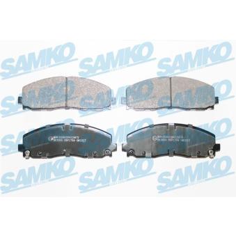 Jeu de 4 plaquettes de frein avant SAMKO OEM V1013152AA